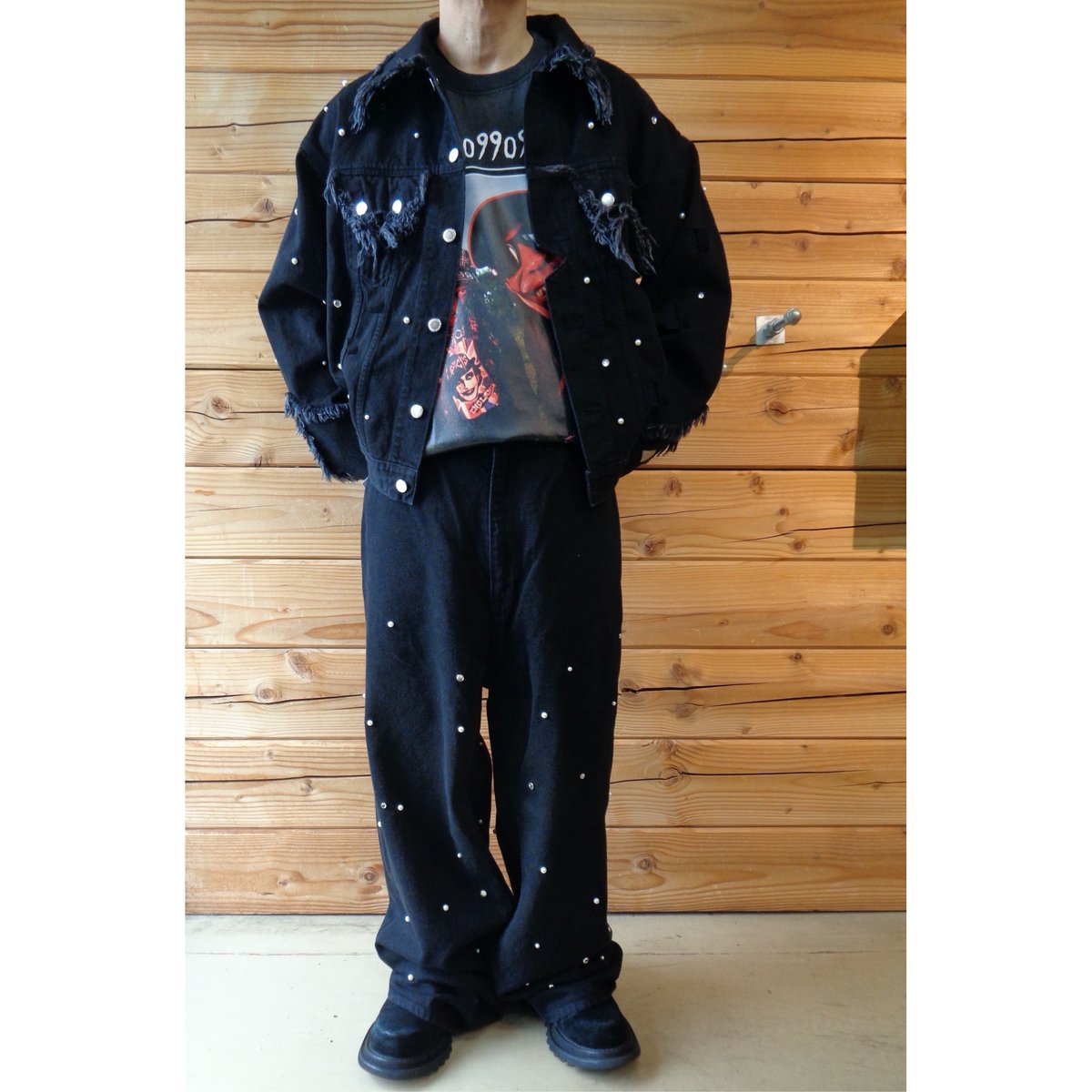 【定価10万円】el conductorH BIJOU STUDDED JEAN el conductorH / BIJOU STUDDED JEAN JACKET/ビジュース