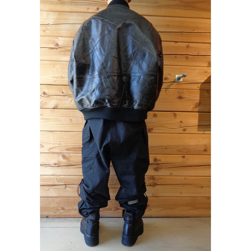 el conductorH x blackmeans DISTRESSED LEATHER F