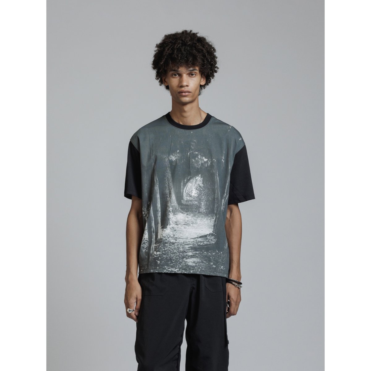The Viridi-anne / VI-3994-01 / プリントTシャツ(forest)