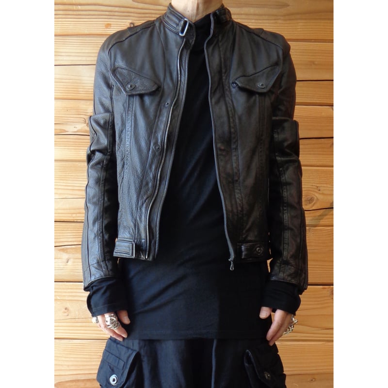 JULIUS / 917BLM2 / カウレザーシングルライダースジャケット | VIBE N