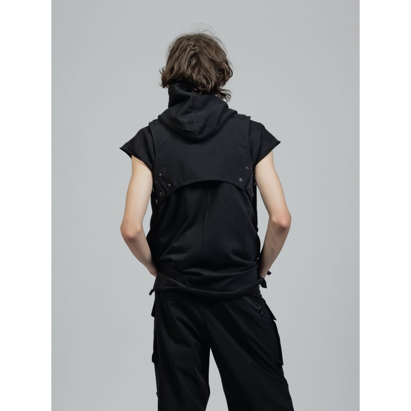 057012 THE VIRIDI-ANNE OLMETEX タクティカル The Viridi-anne - Nylon Wool Twill Tactical Vest