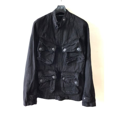 JULIUS ブラック ジップアップジャケット L julius | STORES