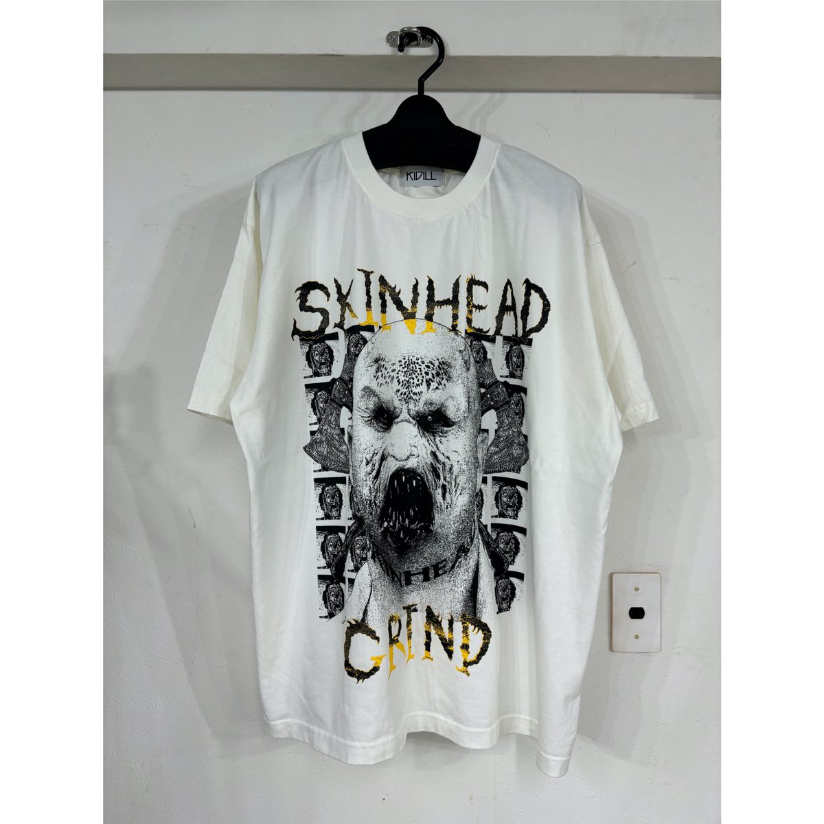 KIDILL SKINHEAL GRIND Tシャツ ブラック SKINHEAD T-SHIRT
