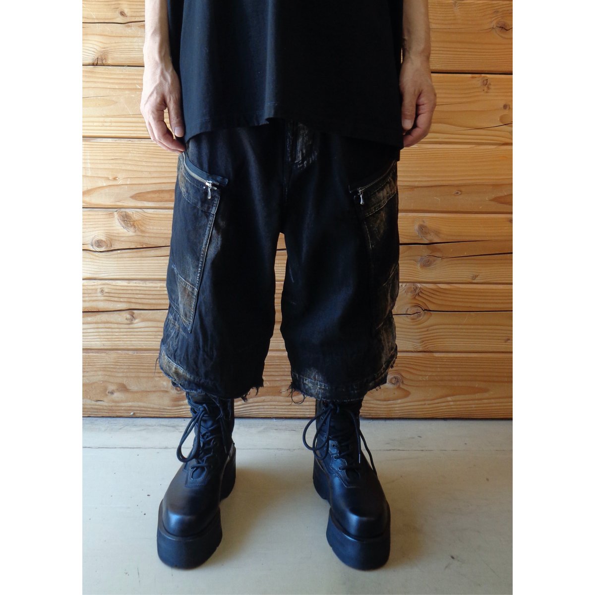 JULIUS / 907PAM5-R /錆染レイヤードデニムパンツ | VIBE NAGANO