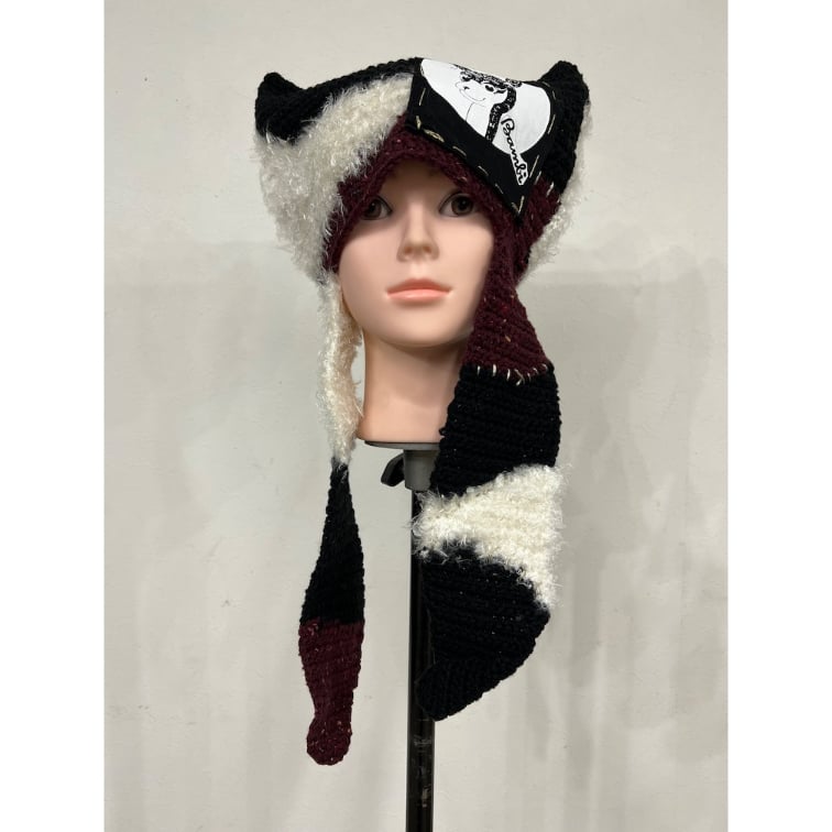 kidill rurumu beanie ニット帽　ビーニー　キディル KIDILL × rurumu キディル ルルムウ WHO KILLED BAMBI HAND KNIT