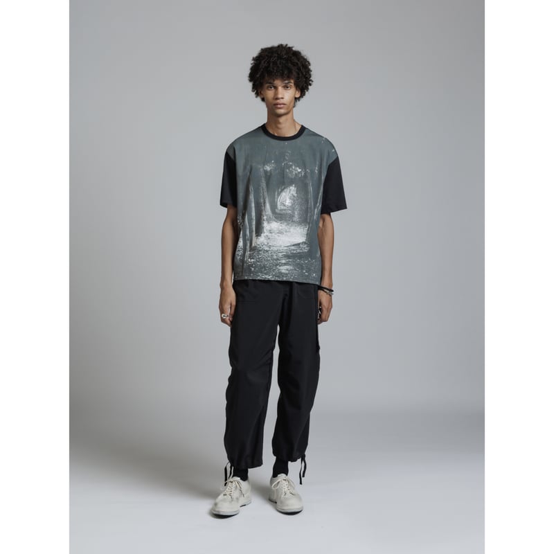 The viridi-anne カットオフスウェット The Viridi-anne / VI-3994-01 / プリントTシャツ(forest)