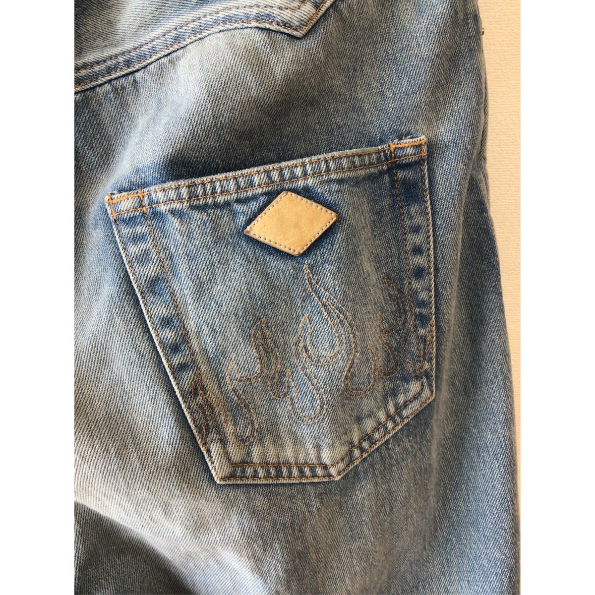 el conductorH / BIJOU STUDDED JEAN TROUSERS/ビジュ