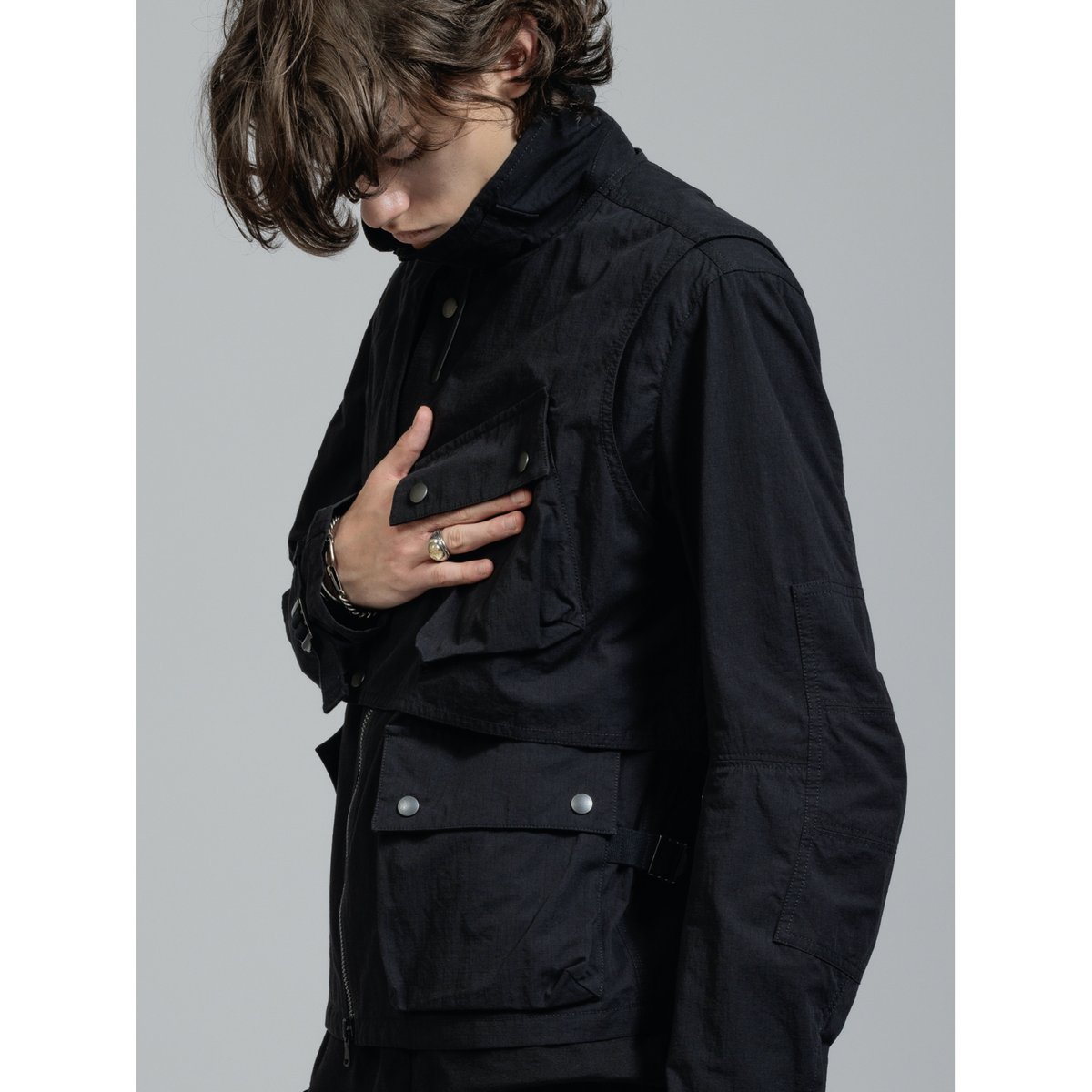 トップス The viridi-anne The Viridi-anne / VI-3828-06 / リップストップ ミリタリー ジャ