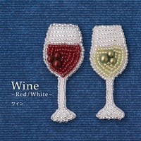 《Wine》 オトナのビーズ刺繍ブローチ キット[MON PARURE]