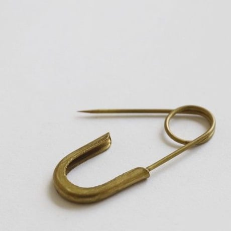 BRASS 安全ピン（シャープエンド6pcs）[Horn Please]