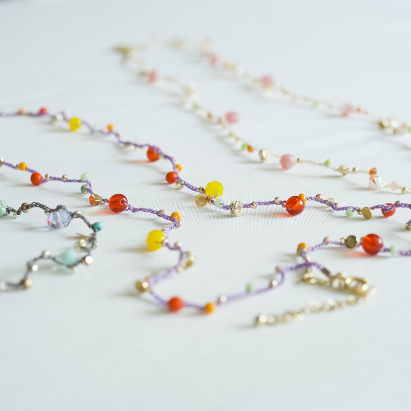 まゆゆ♪（ビーズ織り機（大）巾着　ネックレスのセット販売） ユザワヤ公式 / 手芸・ホビー | 【レシピ紹介 YN-667】 雪の結晶を描い