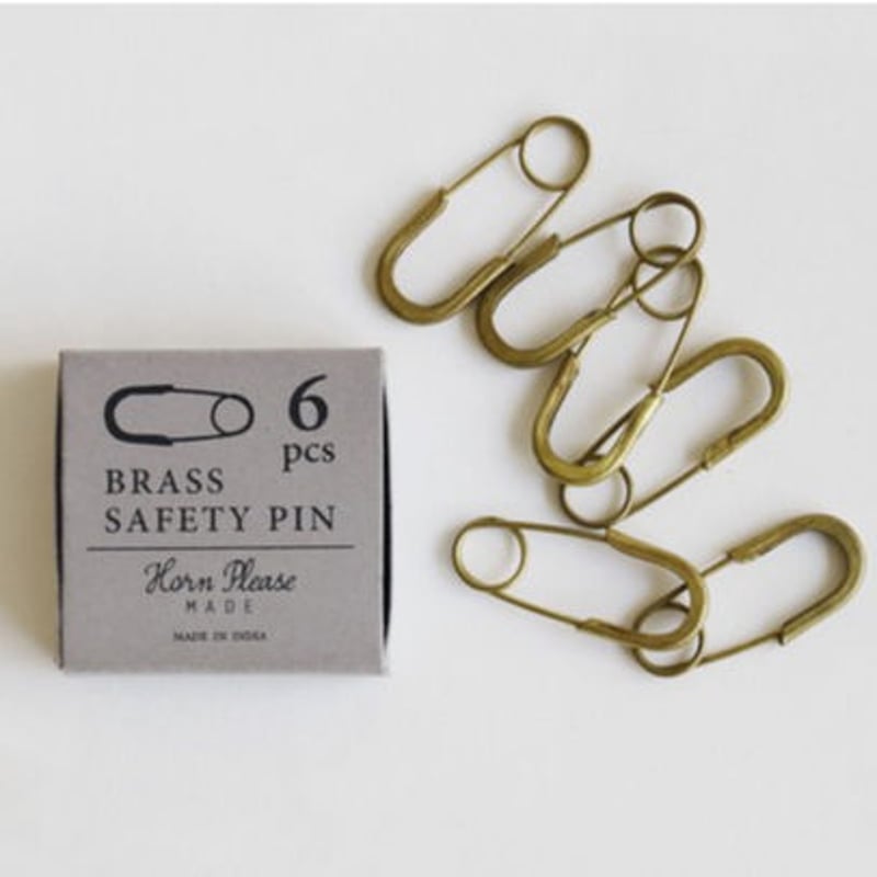 BRASS 安全ピン（シャープエンド6pcs）[Horn Please] | boutique