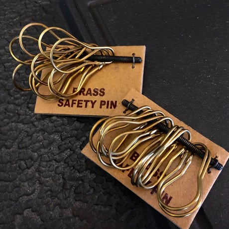 BRASS セーフティーピン（10pcs）[Horn Please]