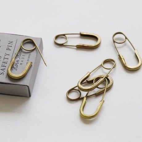 BRASS 安全ピン（シャープエンド6pcs）[Horn Please]