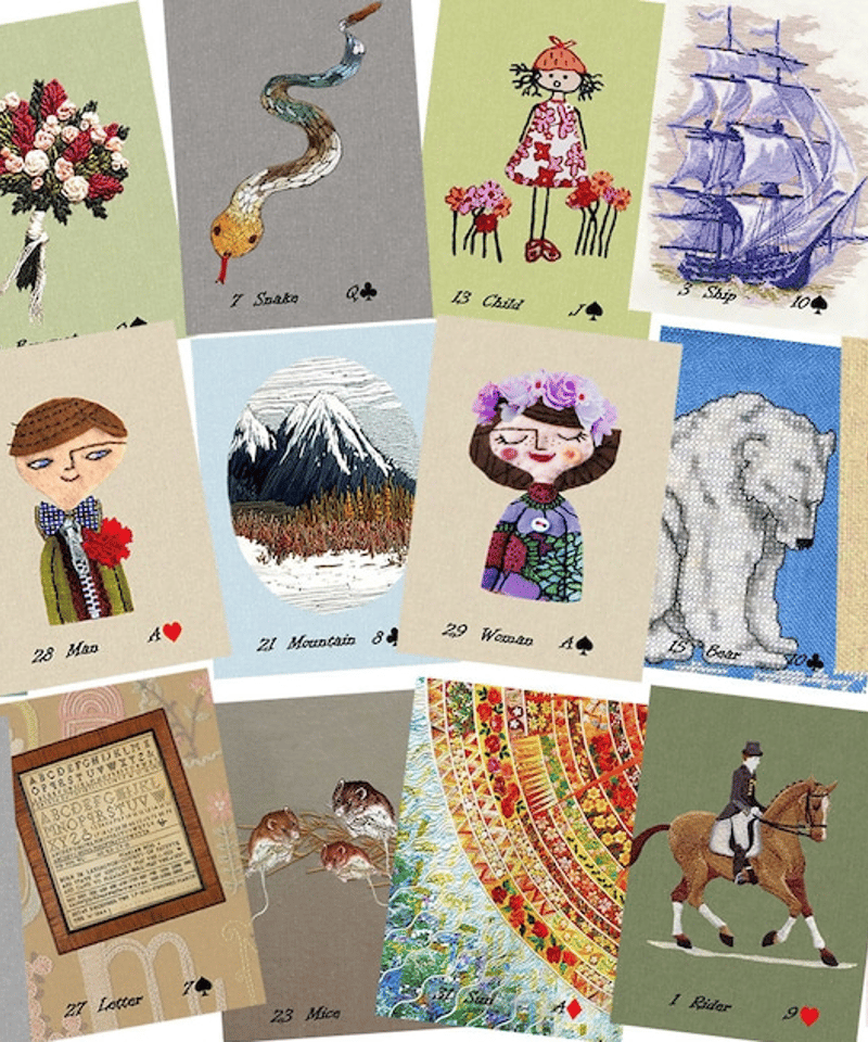 Stitches  Lenormand  ルノルマンカード Stitches Lenormand ルノルマンカード
