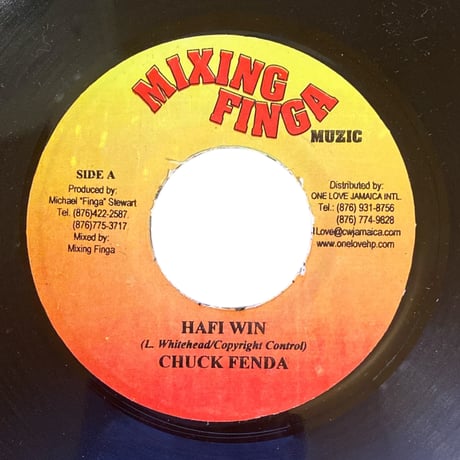 HAFI WIN / CHUCK FENDA (7インチレコード)