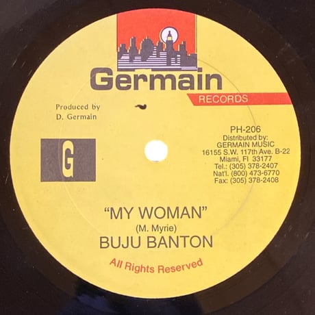 HONEYCOMB / MY WOMAN / BERES HAMMOND & BUJU BANTON / BUJU BANTON (12インチレコード)