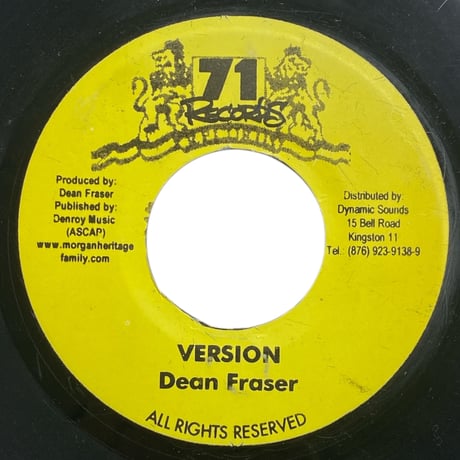DOWN BY THE RIVER / MORGAN HERITAGE (7インチレコード)