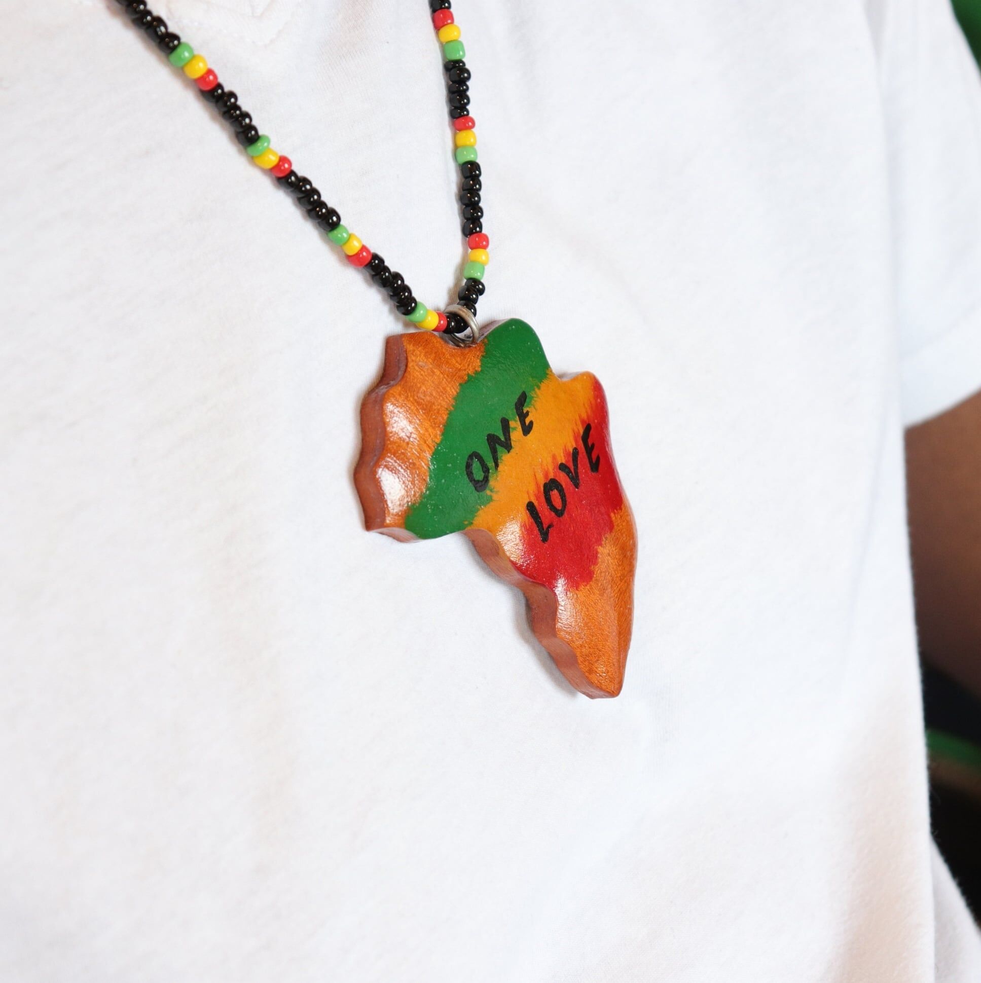 ⚪︎JA直輸入 ONE LOVE AFRICA ネックレス | レゲエとジャマイカグッズ