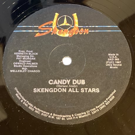 SUGAR CANDY / HORACE HINDS (HORACE ANDY) (12インチレコード)
