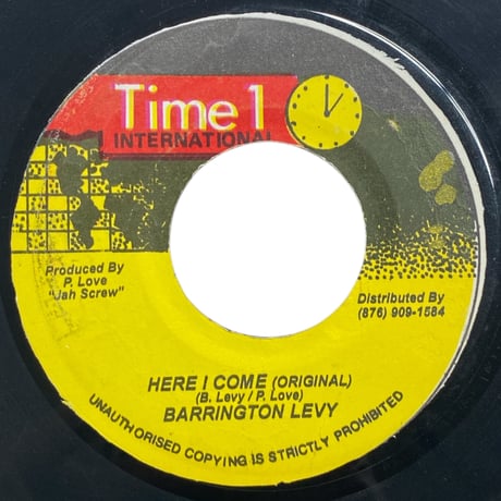 再入荷！HERE I COME / BARRINGSTON LEVY (7インチレコード)