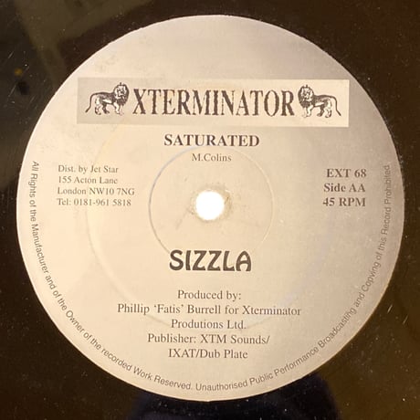 FREEDOM CRY / SATURATED / SIZZLA (12インチレコード)