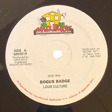 BOGUS BADGE / LOUIE CULTURE (12インチレコード)