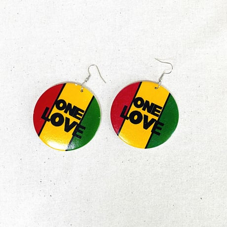 ⚪︎JA直輸入　ピアス ONE LOVE