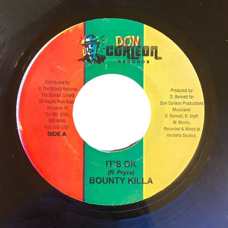 IT'S OK / BOUNTY KILLER (7インチレコード)