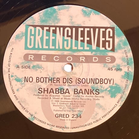 NO BOTHER DIS (SOUNDBOY) / SHABBA RANKS (12インチレコード)