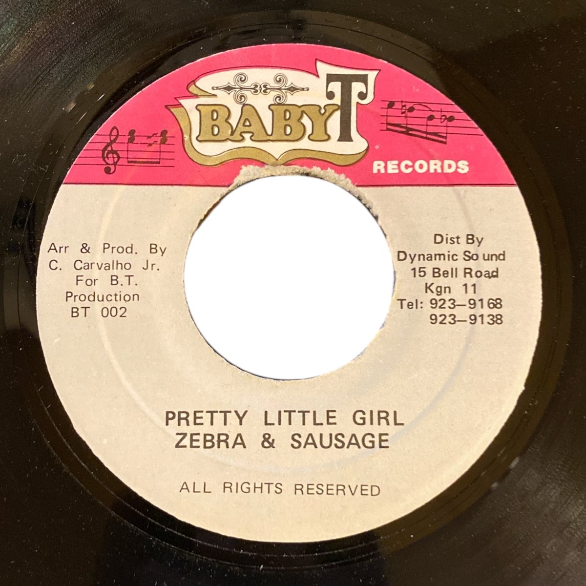 PRETTY LITTLE GIRL / ZEBRA & SAUSAGE (7インチレコード)