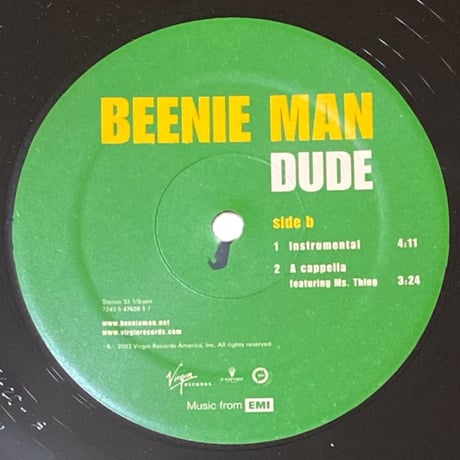 DUDE / BEENIE MAN (12インチレコード)