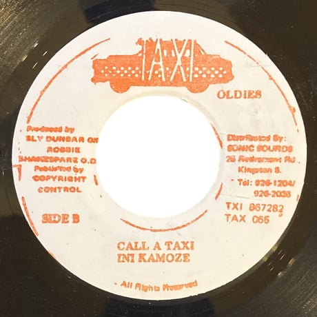 再入荷！WORLD A MUSIC / CALL A TAXI / INI KAMOZE (7インチレコード)