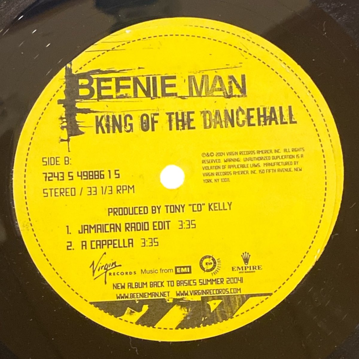 KING OF THE DANCEHALL / BEENIE MAN (12インチレコード)