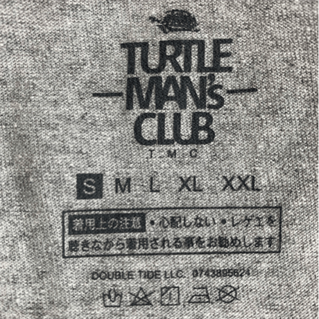 TURTLE MAN's CLUB "TMC復刻デザインT-SHIRTS"  BLACK