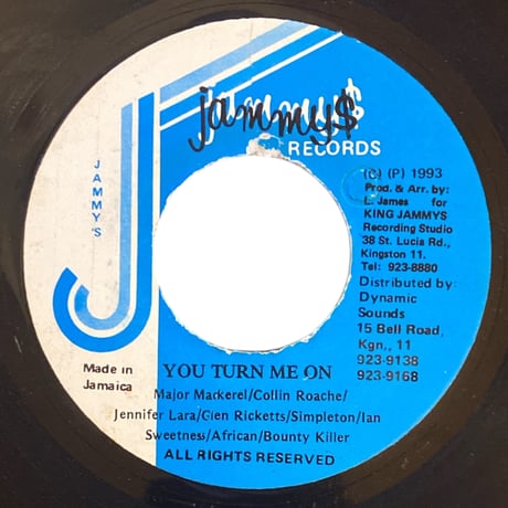 YOU TURN ME ON / MAJOR MACKEREL, BOUNTY KILLER etc... (7インチレコード)