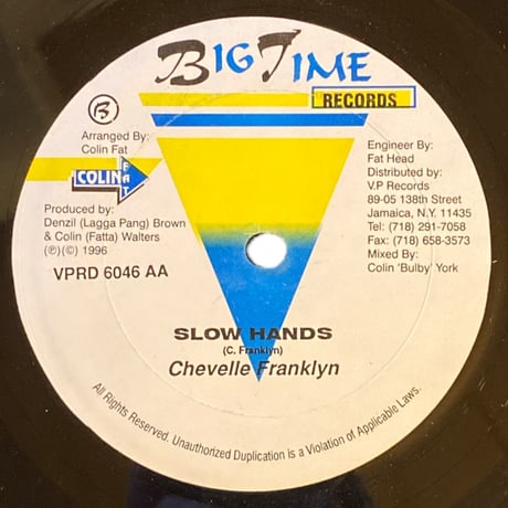 HIGH EVERYDAY - ROUND HEAD / SLOW HANDS - CHEVELLE FRANKLYN (12インチレコード)