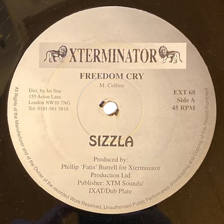 FREEDOM CRY / SATURATED / SIZZLA (12インチレコード)