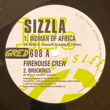 WOMAN OF AFRICA / SIZZLA (12インチレコード)
