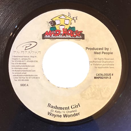 BASHMENT GIRL / WAYNE WONDER (7インチレコード)