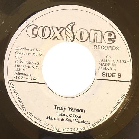 TRULY / MARCIA GRIFFITHS (7インチレコード)
