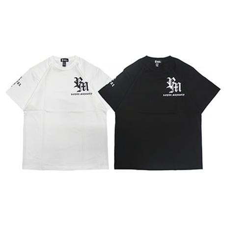 ROYAL MAJESTY / OLD ENGLISH CROSS ON SLEEVE T-SHIRTS【BLACK】