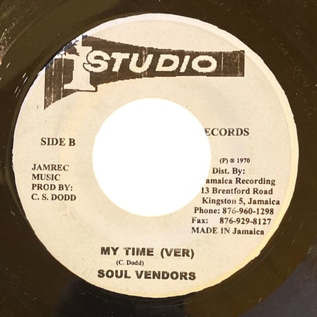 MY TIME / BOB ANDY (7インチレコード)