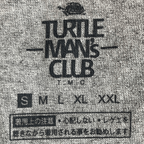 TURTLE MAN's CLUB "TMC復刻デザインT-SHIRTS" SPORTS GRAY
