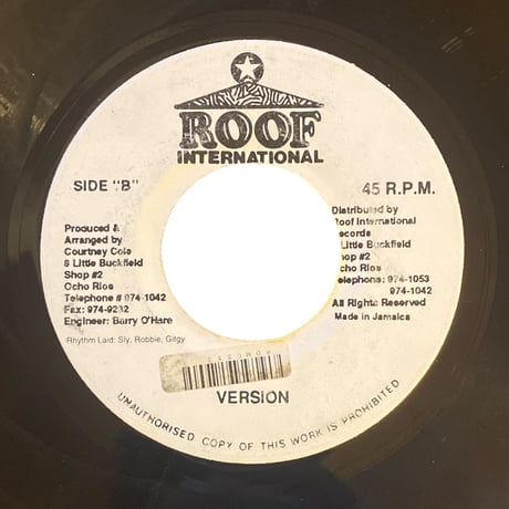 REAL THING / TONY CURTIS & JIGSY KING (7インチレコード)
