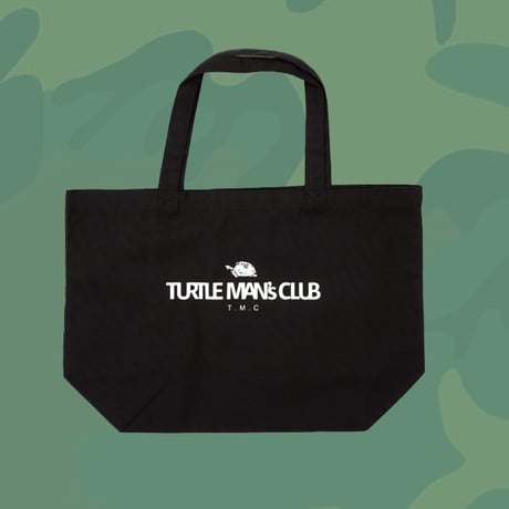 TURTLE MAN's CLUB 「TOTO BAG」BLACK（White Print）