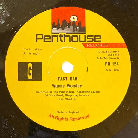 ANYTHING FOR YOU / FAST CAR / WAYNE WONDER (12インチレコード)