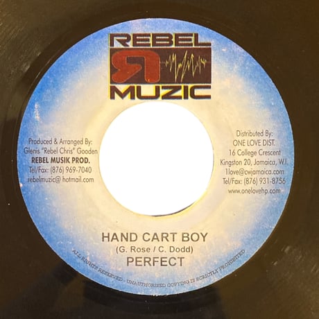 HAND CART BOY / PERFECT (7インチレコード)