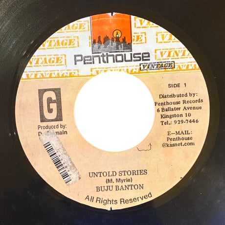 UNTOLD STORIES / BUJU BANTON (7インチレコード)