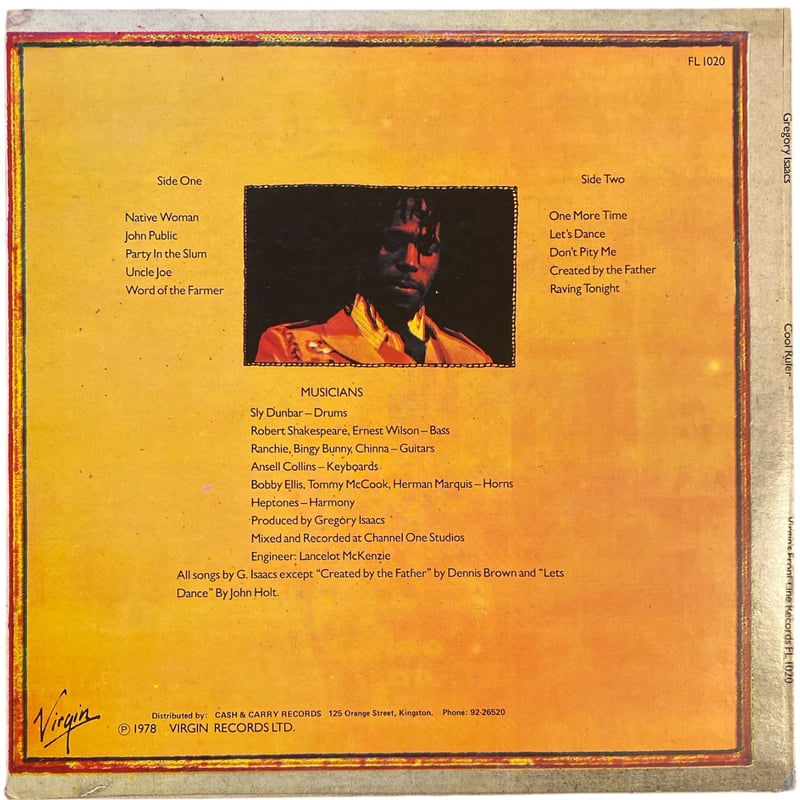 COOL RULER / GREGORY ISAACS (LPレコード) | レゲエとジャマイ